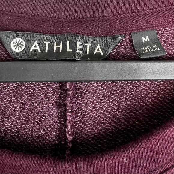 Athleta Embrace French Terry Sweater / Sweatshirt Dress in Auberge Size Medium - Picture 6 of 8